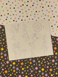 Vintage Mrs. Grossman's Halloween Spooky "Skeletons" Half Sticker Sheet, Unused