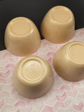 Vintage SiLite #350 8oz Fruit Bowl Tan Beige Melamine Set/4, Nice & Clean