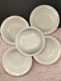 Vintage SiLite #810 4-1/2oz Fruit Bowl White Melamine Set/5, Nice & Clean