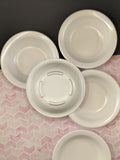 Vintage SiLite #810 4-1/2oz Fruit Bowl White Melamine Set/5, Nice & Clean