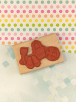 Vintage 2002 Stampin' Up! Beach Fun Wooden Block/Rubber Stamp