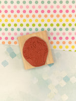 Vintage 2001 Stampin' Up! Flower Basket Wooden Block/Rubber Stamp