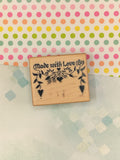 Vintage 1999 PSX E-558 "Made with Love By:" Stamp Block, Nice & Clean