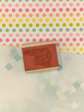 Vintage 1993 Stampin' Up! To/From Wooden Block/Rubber Stamp