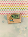 Vintage Rubber Stampede "Excellent!" #A883D Stamp Block, Nice & Clean