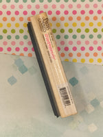 Vintage 1997 Precious Moments Stained Glass Window Garden Wooden Block/Rubber Stamp
