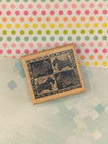 Vintage 1992 Rubber Baby Buggy Bumpers "Scottish Terrier" Wooden Block/Rubber Stamp