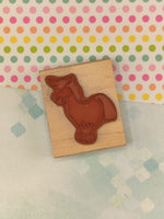 Vintage Eureka Silly Donkey #203E Wooden Block/Rubber Stamp