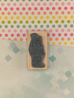Vintage 1998 Precious Moments "Angel of Mercy" Wooden Block/Rubber Stamp
