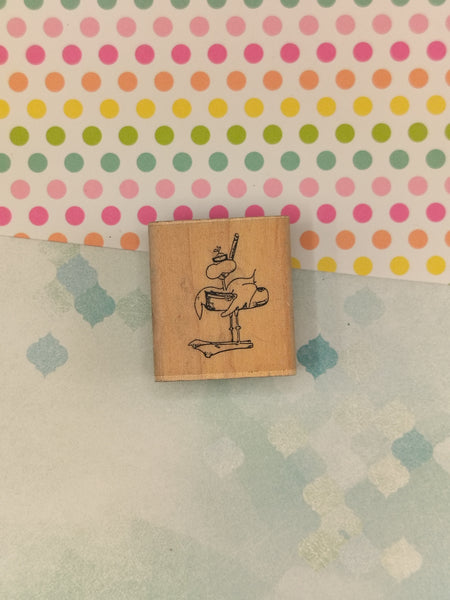 Vintage Dewey, Inkum & Howe Silly Snorkle Duck #A165 Stamp Block