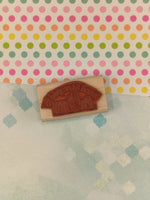 Vintage 1997 Stampin' Up! Hand Stamped By Wooden Block/Rubber Stamp