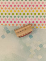 Vintage 1989 D.O.T.S #E168 Reaching Bear Wooden Block/Rubber Stamp