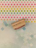 Vintage 1989 D.O.T.S #E168 Reaching Bear Wooden Block/Rubber Stamp