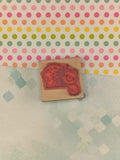 Vintage 1989 D.O.T.S #E168 Reaching Bear Wooden Block/Rubber Stamp