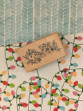 Vintage PSX #E-530 Christmas Musical Notes Wooden Block/Rubber Stamp CLEAN