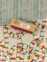 Vintage PSX #E-530 Christmas Musical Notes Wooden Block/Rubber Stamp CLEAN