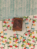 Vintage All Night Media Merry Christmas Reindeer Rocker Wooden Block/Rubber Stamp