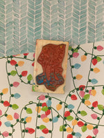 Vintage All Night Media Christmas Disney Tigger #199-F08 Kiss Me! Wooden Block/Rubber Stamp