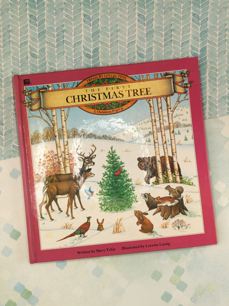 Vintage 1993 Treasury Collection The First Christmas Tree Christmas Pop-Up Hardcover