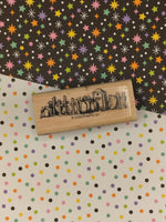 Vintage 2000 Stampin' Up! Halloween Gravestones Wooden Block/Rubber Stamp