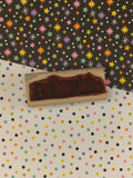 Vintage 2000 Stampin' Up! Halloween Gravestones Wooden Block/Rubber Stamp