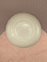 Vintage Westmorland Milk Glass Milkglass Fruits Salad Plate w/Beaded Edge, Like New