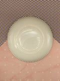 Vintage Westmorland Milk Glass Milkglass Fruits Salad Plate w/Beaded Edge, Like New