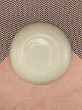 Vintage Westmorland Milk Glass Milkglass Fruits Salad Plate w/Beaded Edge, Like New