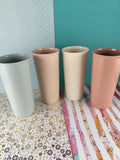 Vintage Tupperware Retro 1970's Tumblers #115-7 Pastel 12 Oz. Set/4