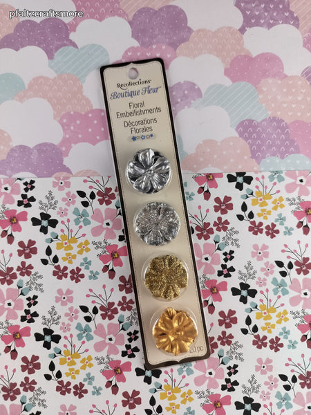 Recollections Boutique Fleur Floral Embellishments, New/Sealed