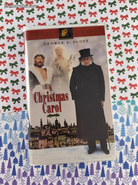 Vintage 20th Century Fox "A Christmas Carol" Clamshell VHS Tape, Great Shape