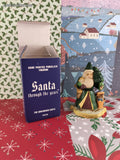 Vintage 1990 Santa Through the Years Hand Painted Porcelain FIgurine, The Edwardian Santa