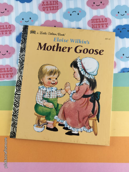 Vintage 1993 Little Golden Book: Eloise Wilkin's Mother Goose Hardcover, Like New