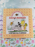 Vintage 1989 Fascinating Facts About Animals Flap Book Hardcover