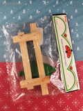 Vintage Darice Craft Supplies No. 091170 Christmas Tree Wooden Fence w/Painted Cutouts NEW & Sealed