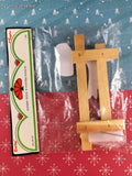 Vintage Darice Craft Supplies No. 091163 Mouse Wooden Fence w/Painted Cutouts NEW & Sealed