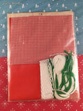 Vintage Vogart Crafts Christmas Pillow Net Darning Kit NEW