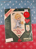 Vintage 1998 Dimensions "Is It Too Late..." Banner w/Hanger Counted Cross Stitch Kit NEW