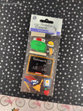 Sandylion Essentials Back to School Chalkboard 3-Dimensional Sticker Pack, New/Sealed