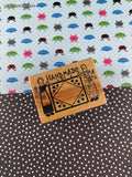 Vintage 1988 PSX "Handmade By" Wooden Stamp Block