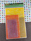 Vintage Helix Lettering Guide Value Pack Stencils, NEW & Unused