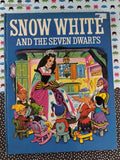 Vintage 1965 Snow White and the Seven Dwarfs Oversized Hardcover