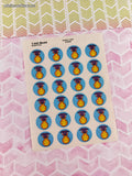 Vintage Trend "Medal" T-943 Bubble Gum Scratch 'n Sniff Full Sticker Sheet, Unused
