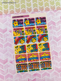 Vintage Trend "Super Stars" T-1973 Rewards Full Sticker Sheet