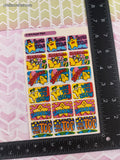 Vintage Trend "Super Stars" T-1973 Rewards Full Sticker Sheet