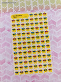 Vintage Trend "Star Brights" T-46018 Cool Stars Miniature Rewards Full Sticker Sheet