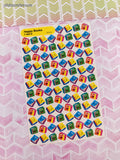 Vintage Trend "Happy Books" T-46019 Rewards Full Sticker Sheet
