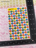 Vintage Trend "Happy Books" T-46019 Rewards Full Sticker Sheet