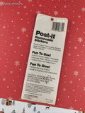Vintage 1978 Garfield the Cat Christmas Post-It 3M Removable Stickers, New/Sealed