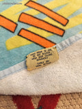 Vintage Franco Walt Disney's Mickey & Minnie Mouse "Island Style" Beach/Bath Towel, Clean